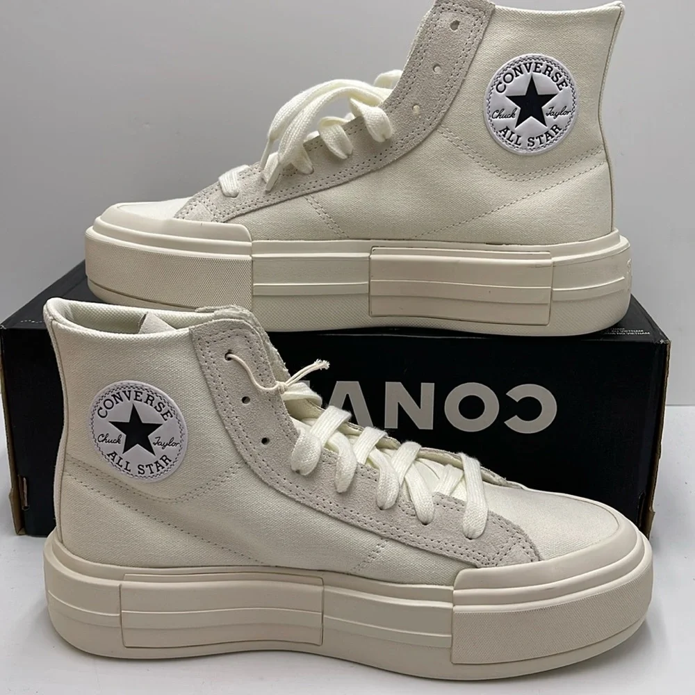 Converse WMNS CTAS CRUISE HI EGRET/EGRET/EGRET A04688C Platforms Sneakers